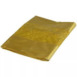 Gold Coast Illuminated Glitter Scroll Holiday Table Runner 70" x 14" in Gold